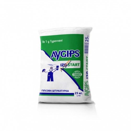 Aygips IZO Start штукатурка гипсовая 25 кг. Турция