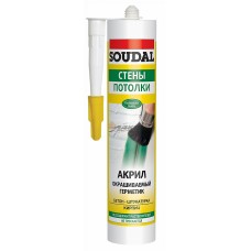 Герметик SOUDAL акриловий цвет белый, 300 мл