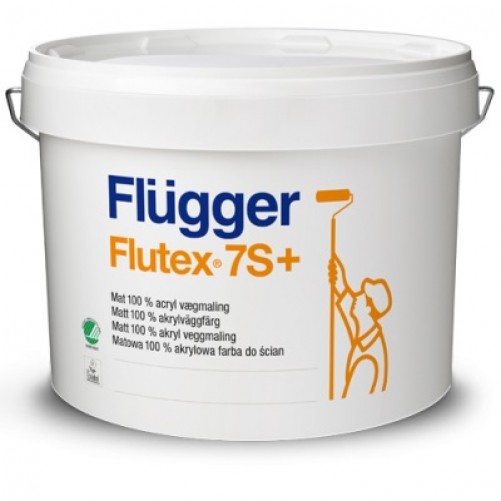 Flugger Flutex 7S+ фарба шовковисто-матова для стін 9,1л