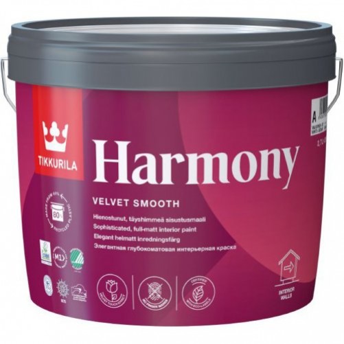 Tikkurila Harmony фарба акрилатна водоемульсійна глибокий мат 9л