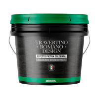 Декоративная штукатурка Oikos Travertino Romano Design, 20 кг