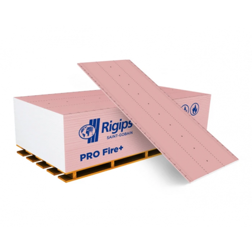 Гіпсокартон вогнестійкий RIGIPS PRO Fire+ 12,5х1200х2500 мм
