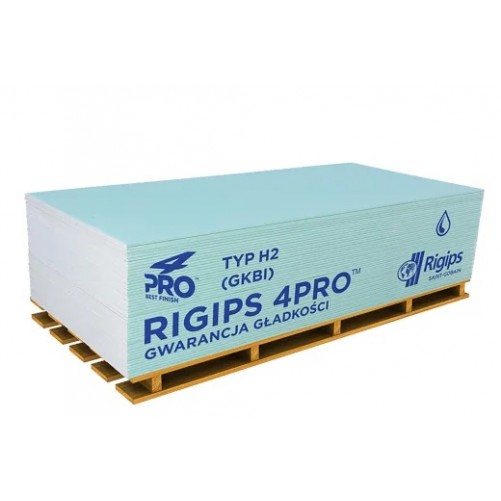 Гіпсокартон вологостійкий RIGIPS 4PRO Hydro 12,5х1200х2000 мм